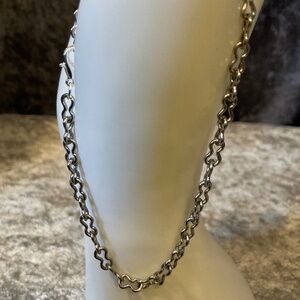 Vintage Silver Ankle or XL Silver Bracelet
